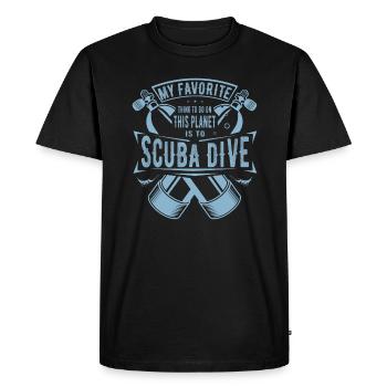 Ma chose préférée à faire est le cadeau de plongée sous-marine - T-shirt Premium bio Homme - noir - Devant - Nico (187cm)