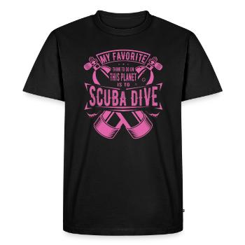 Ma chose préférée à faire est le cadeau de plongée sous-marine - T-shirt Premium bio Homme - noir - Devant - Nico (187cm)