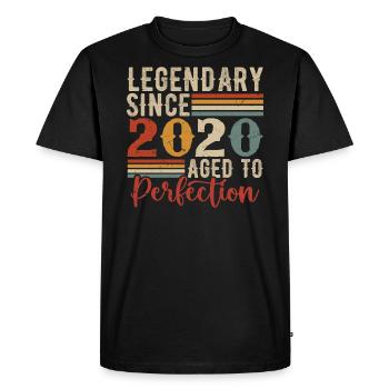 Légendaire Depuis 2020 Cadeau D'anniversaire 2020 - T-shirt Premium bio Homme - noir - Devant - Nico (187cm)
