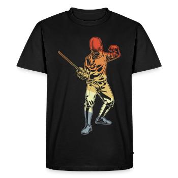 Fencing sketch - Men's Premium Organic T-Shirt - black - Front - Nico (187cm)
