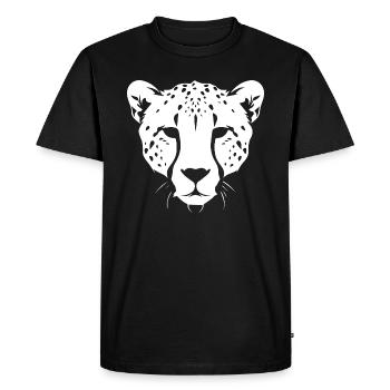 Cheetah - Men's Premium Organic T-Shirt - black - Front - Nico (187cm)