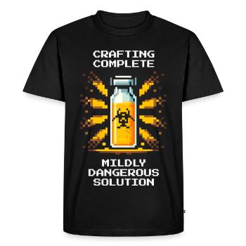 Crafting finished – tricky solution | Chemistry - Men's Premium Organic T-Shirt - black - Front - Nico (187cm)