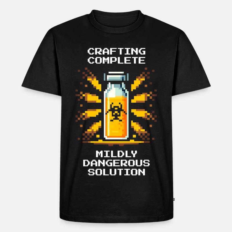 Fabrication terminée – solution délicate | Chimie - T-shirt Premium bio Homme - noir