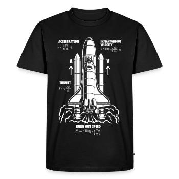 Rocket Propulsion Formula Nerdy STEM Rocket Gift - Men's Premium Organic T-Shirt - black - Front - Nico (187cm)