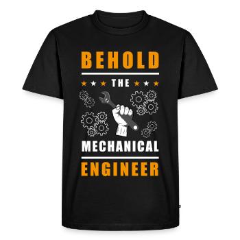 Mechanical Engineer Design - Men's Premium Organic T-Shirt - black - Front - Nico (187cm)
