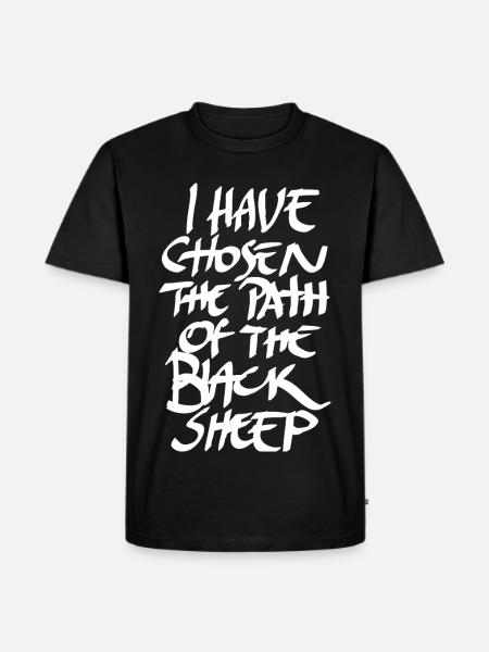 Schwarzes Schaf - Männer Premium Bio T-Shirt - Schwarz
