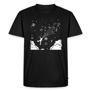 Conception de fantaisie - T-shirt Premium bio Homme - noir - Devant - Nico (187cm)