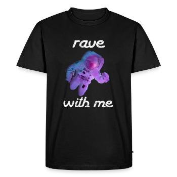 Rave avec moi - T-shirt Premium bio Homme - noir - Devant - Nico (187cm)
