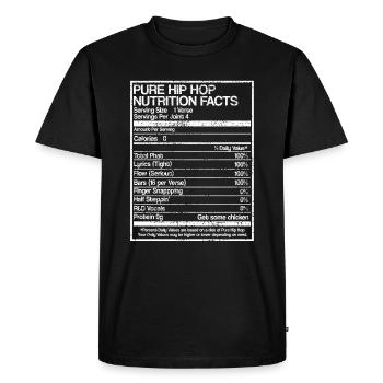 Hip hop - T-shirt Premium bio Homme - noir - Devant - Nico (187cm)
