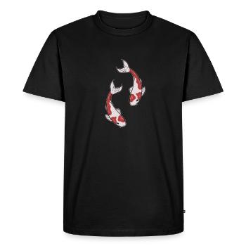 Koi Koi Koi - T-shirt Premium bio Homme - noir - Devant - Nico (187cm)