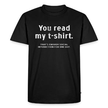 Anti social - T-shirt Premium bio Homme - noir - Devant - Nico (187cm)