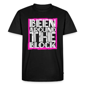 J’ai fait le tour du pâté de maisons en disant drôle de cadeau amusant - T-shirt Premium bio Homme - noir - Devant - Nico (187cm)