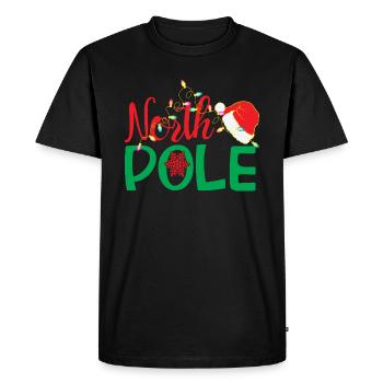 Pôle Nord - Noël - T-shirt Premium bio Homme - noir - Devant - Nico (187cm)
