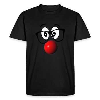 Rudolf with the red nose - Men's Premium Organic T-Shirt - black - Front - Nico (187cm)