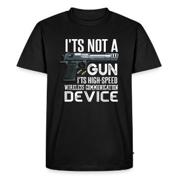 Its Not A Gun Meme - Funny Its Not A Gun T-Shirt - Men's Premium Organic T-Shirt - black - Front - Nico (187cm)