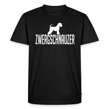 Zwergschnauzer Hunderasse Hunde Hund Wilsigns - Männer Premium Bio T-Shirt - Schwarz - Vorne - Nico (187cm)