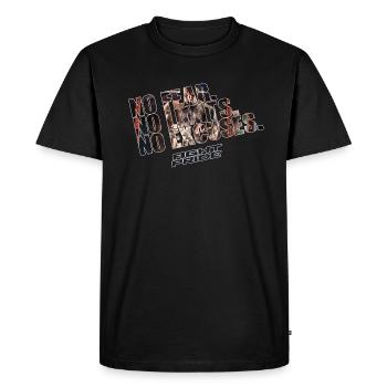 2021 - FIGHTPRIDE - SHIRT - NO FEAR LIMITS EXCUSES - T-shirt Premium bio Homme - noir - Devant - Nico (187cm)