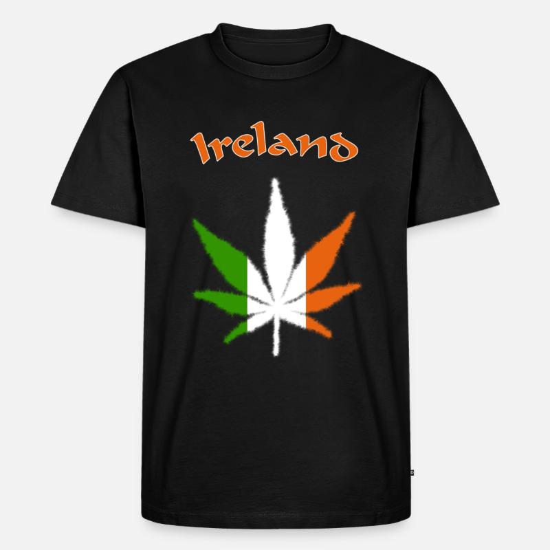 Ireland - Männer Premium Bio T-Shirt - Schwarz