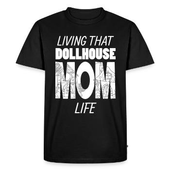 Vivre cette maison de poupée Maman Vie Puppenhaus - T-shirt Premium bio Homme - noir - Devant - Nico (187cm)