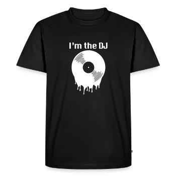 Je suis le DJ - je suis le DJ - T-shirt Premium bio Homme - noir - Devant - Nico (187cm)