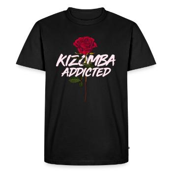 Kiz addiction - T-shirt Premium bio Homme - noir - Devant - Nico (187cm)