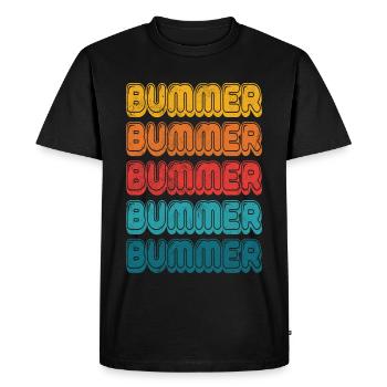 Déception Rétro - T-shirt Premium bio Homme - noir - Devant - Nico (187cm)