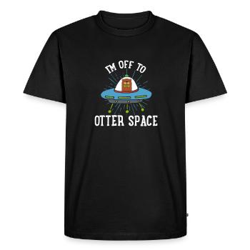 Système solaire Je suis en route pour Otter Space - T-shirt Premium bio Homme - noir - Devant - Nico (187cm)