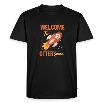 Système solaire Bienvenue à Otter Space - T-shirt Premium bio Homme - noir - Devant - Nico (187cm)