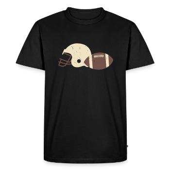 Couverture du ballon de soccer - T-shirt Premium bio Homme - noir - Devant - Nico (187cm)