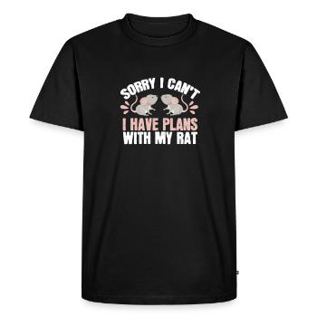 Rat, I'm sorry I didn't make any plans with - Men's Premium Organic T-Shirt - black - Front - Nico (187cm)