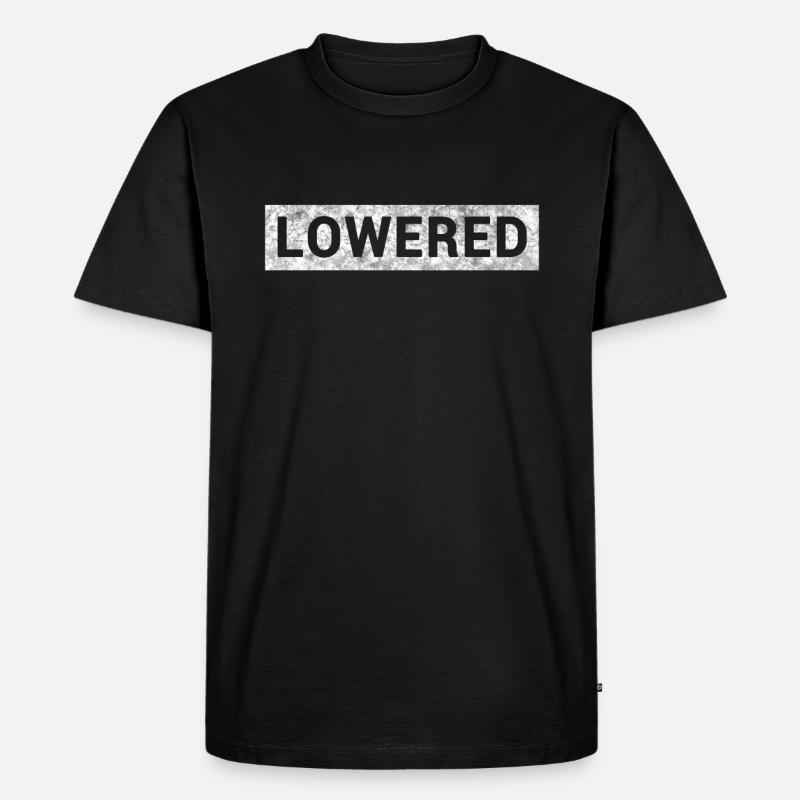 Auto Tuning Lowered - Männer Premium Bio T-Shirt - Schwarz