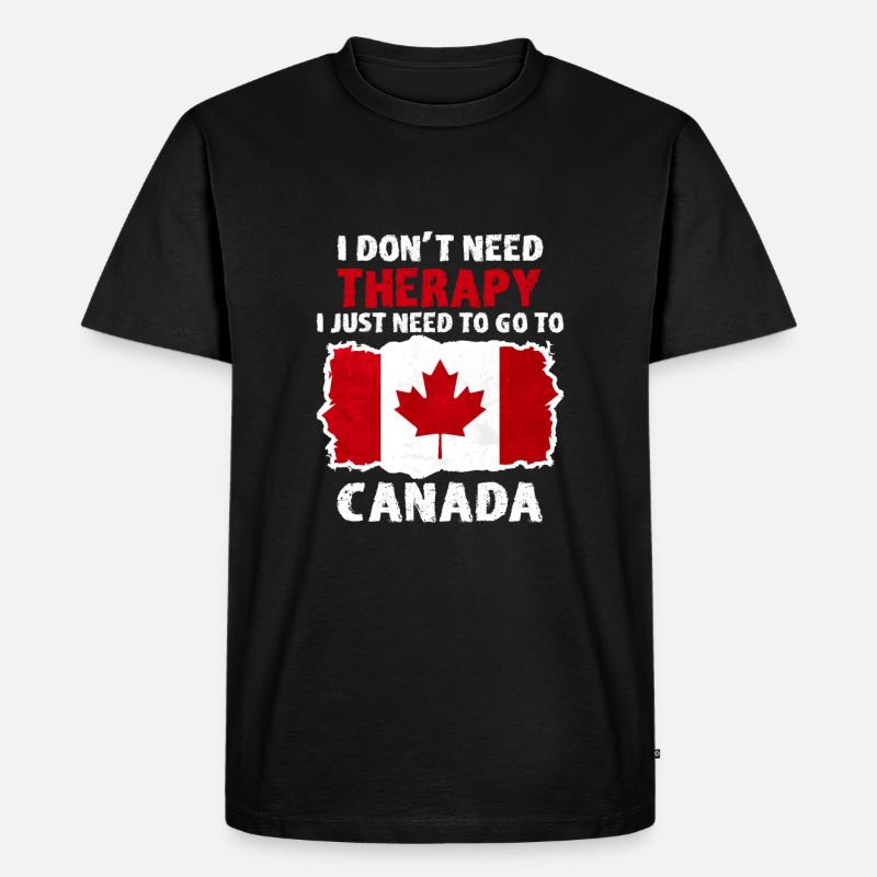 Kanada Canada Geschenk Geschenkidee lustig - Männer Premium Bio T-Shirt - Schwarz