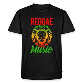 Musique reggae - T-shirt Premium bio Homme - noir - Devant - Nico (187cm)
