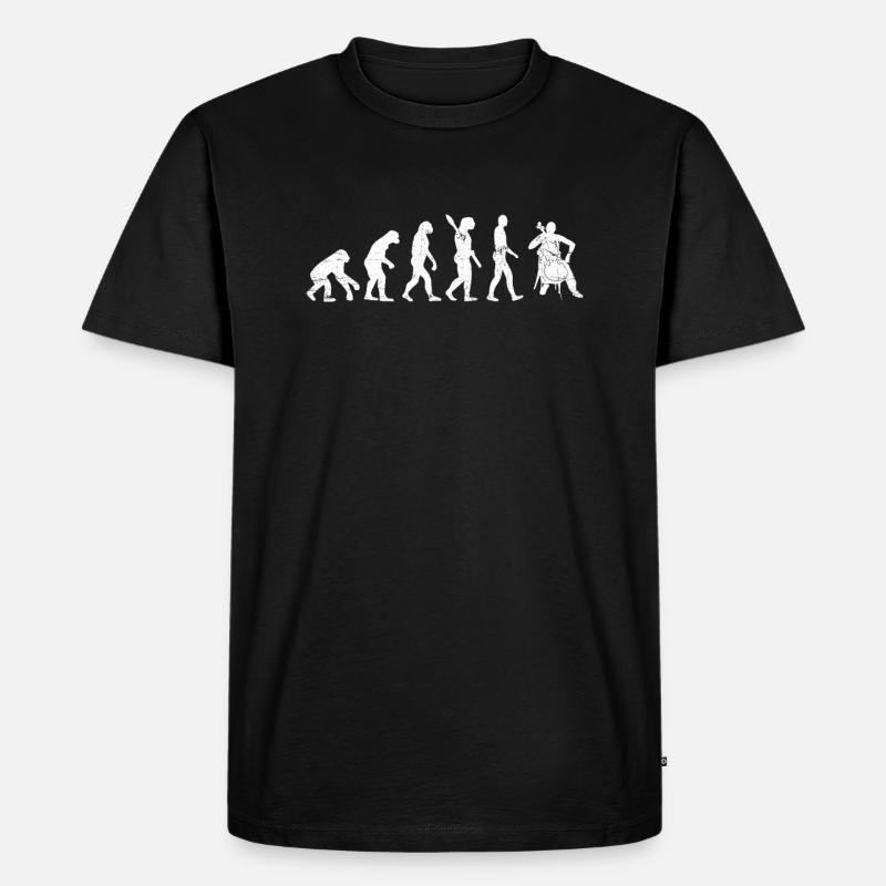 Cello Instrument Evolution - Männer Premium Bio T-Shirt - Schwarz