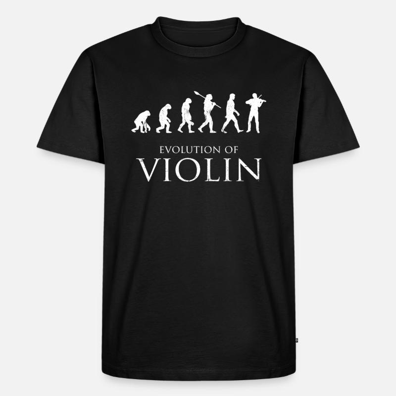 Evolution du violon - T-shirt Premium bio Homme - noir