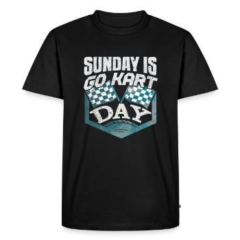 Go-Kart Race Day - Men's Premium Organic T-Shirt - black - Front - Nico (187cm)