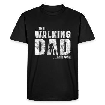 Dad father son - Men's Premium Organic T-Shirt - black - Front - Nico (187cm)