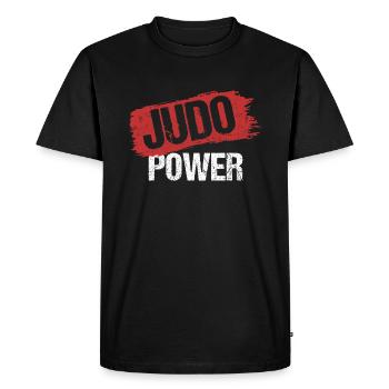 puissance de judo - T-shirt Premium bio Homme - noir - Devant - Nico (187cm)