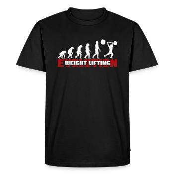 Weightlifting athletic development - Men's Premium Organic T-Shirt - black - Front - Nico (187cm)