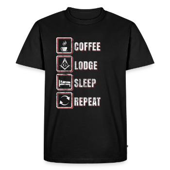 Cadeau de routine maçonnique - T-shirt Premium bio Homme - noir - Devant - Nico (187cm)