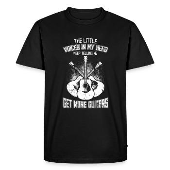 Guitariste Guitar Hero - T-shirt Premium bio Homme - noir - Devant - Nico (187cm)