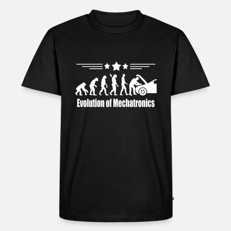 KFZ-Mechatroniker Evolution - Männer Premium Bio T-Shirt - Schwarz