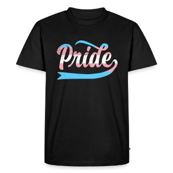 LGBT Rainbow Transgender Pride - T-shirt Premium bio Homme - noir - Devant - Nico (187cm)