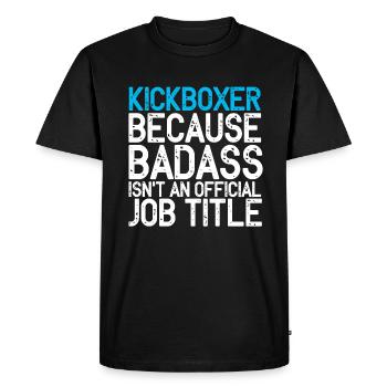 Kickboxing Kickboxing - Men's Premium Organic T-Shirt - black - Front - Nico (187cm)