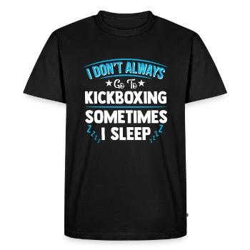 Kickboxing Kickboxing - Men's Premium Organic T-Shirt - black - Front - Nico (187cm)