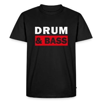 Drum And Bass - T-shirt Premium bio Homme - noir - Devant - Nico (187cm)