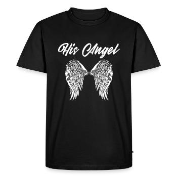 Partenariat avec Angel Angel Guardian Gift - T-shirt Premium bio Homme - noir - Devant - Nico (187cm)