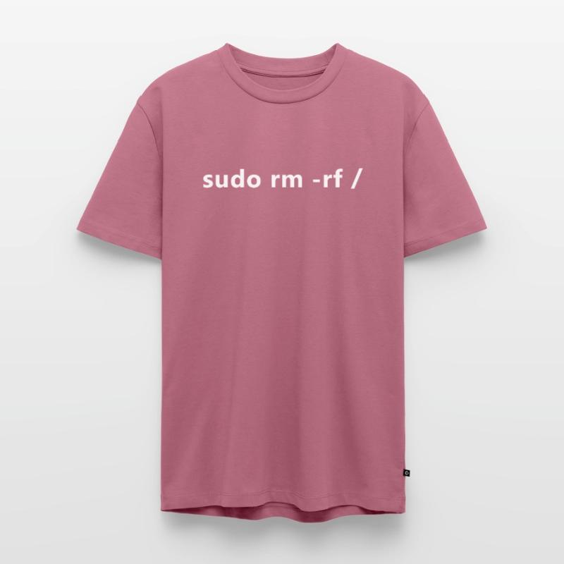 Linux Admin Programmer sudo rm rf / Linux T-shirt Premium bio Homme