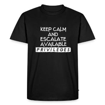 Network Admin IT Security Admin - Men's Premium Organic T-Shirt - black - Front - Nico (187cm)