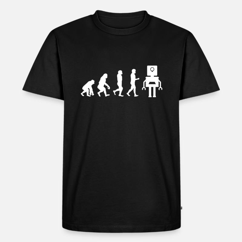 Robotics Robot Evolution - Men's Premium Organic T-Shirt - black